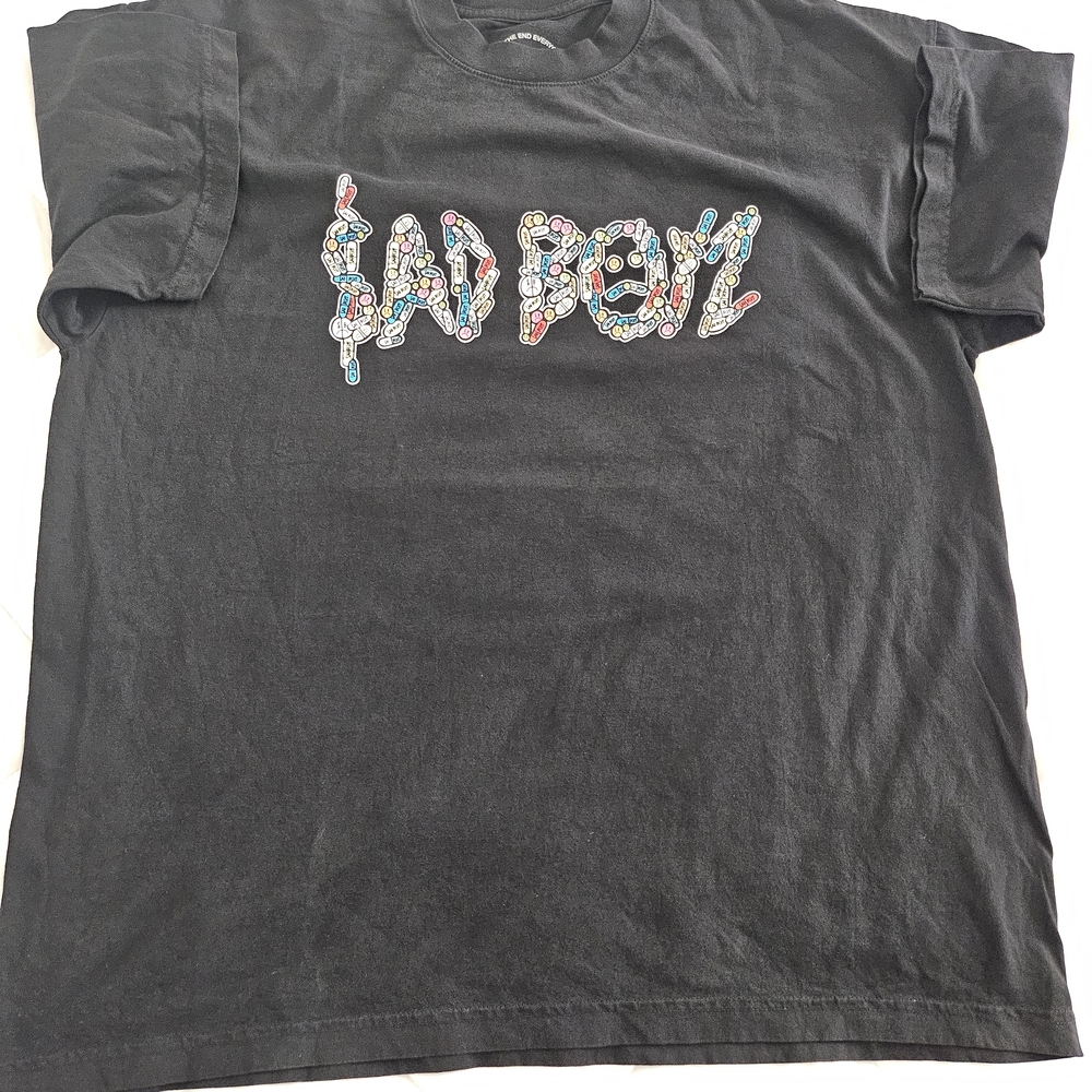Black 'Bad Boy' Graphic Tee - Colorful Candy Lettering